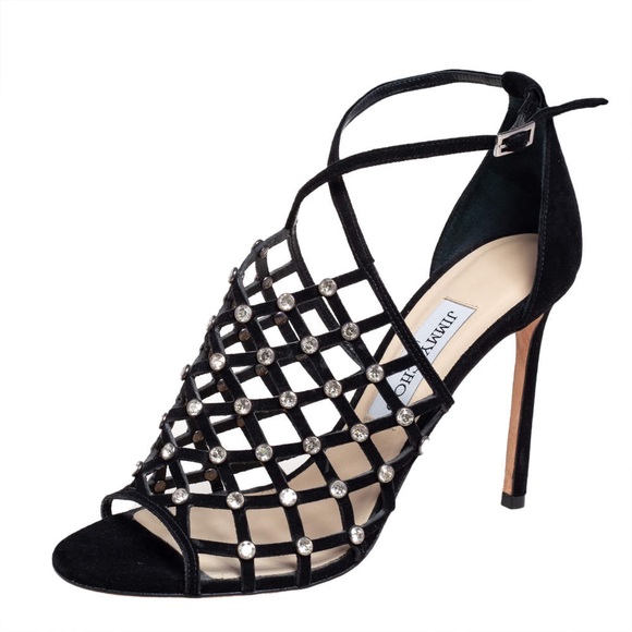 Jimmy Choo crystal embellished Donnie sz 40 - Picture 4 of 16